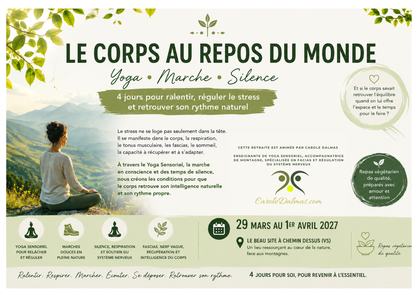 Retraite Yoga et marche Anti Stress