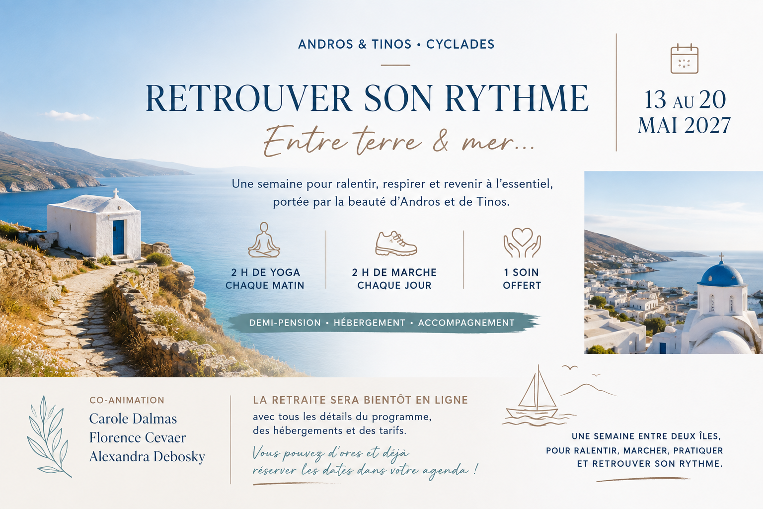 Stage en Grèce, Retraite en Grèce Yoga et marche