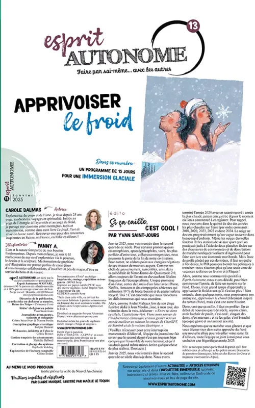 Apprivoiser le froid